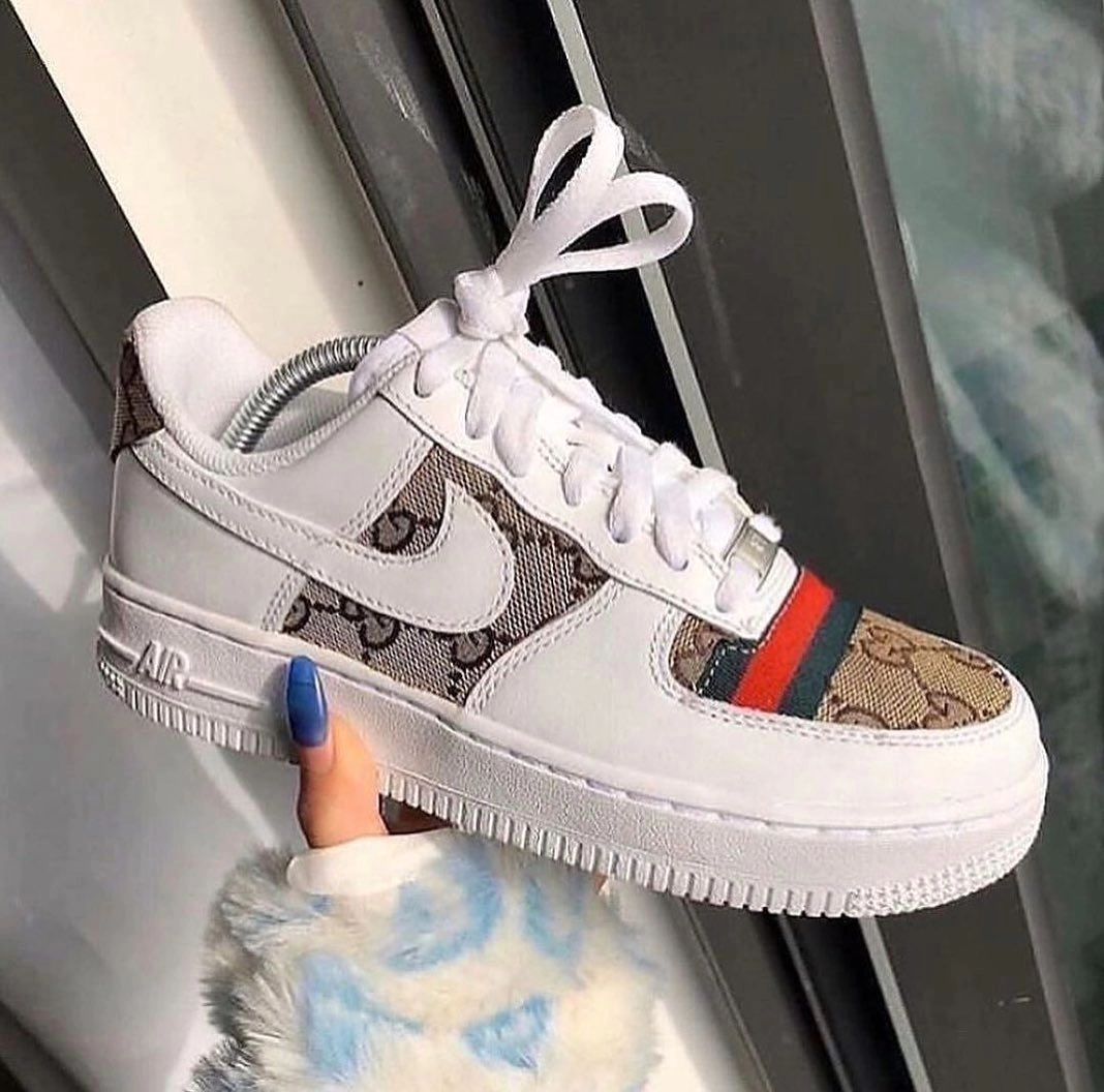 Custom Air Force 1  Guci Logo