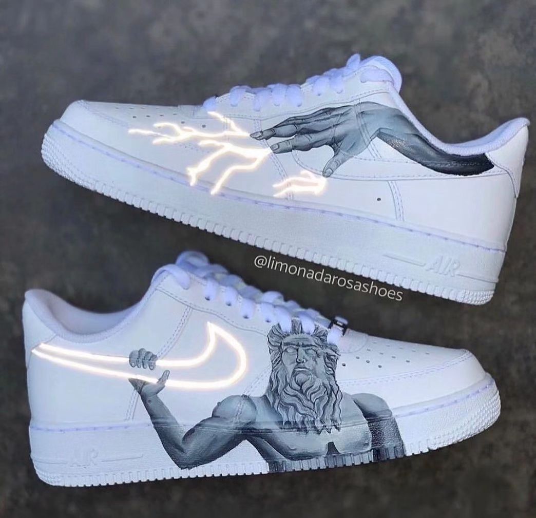 Custom Air Force 1 Sculpture Lightning