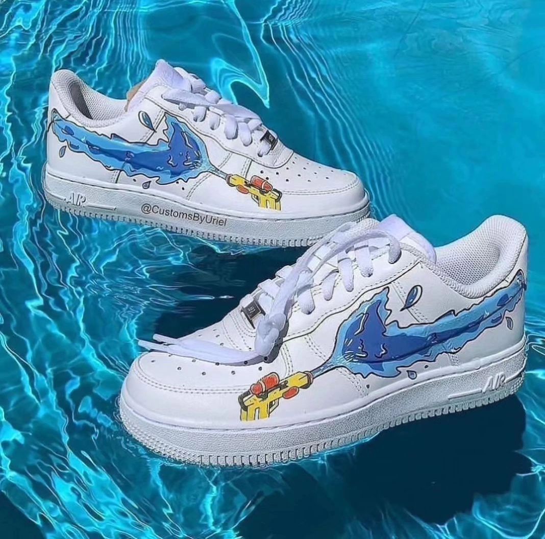Custom Air Force 1 Spray Water Gun Blue