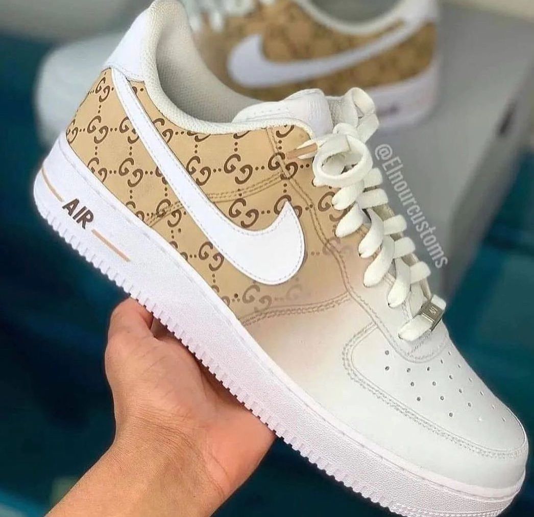 Custom Air Force 1 Guci Logo