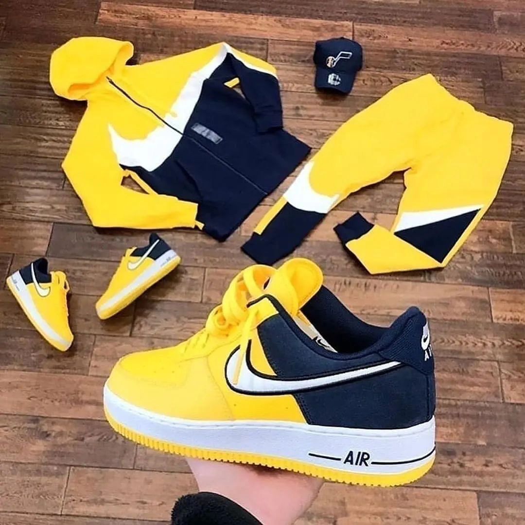 Custom Air Force 1 Yellow White Black