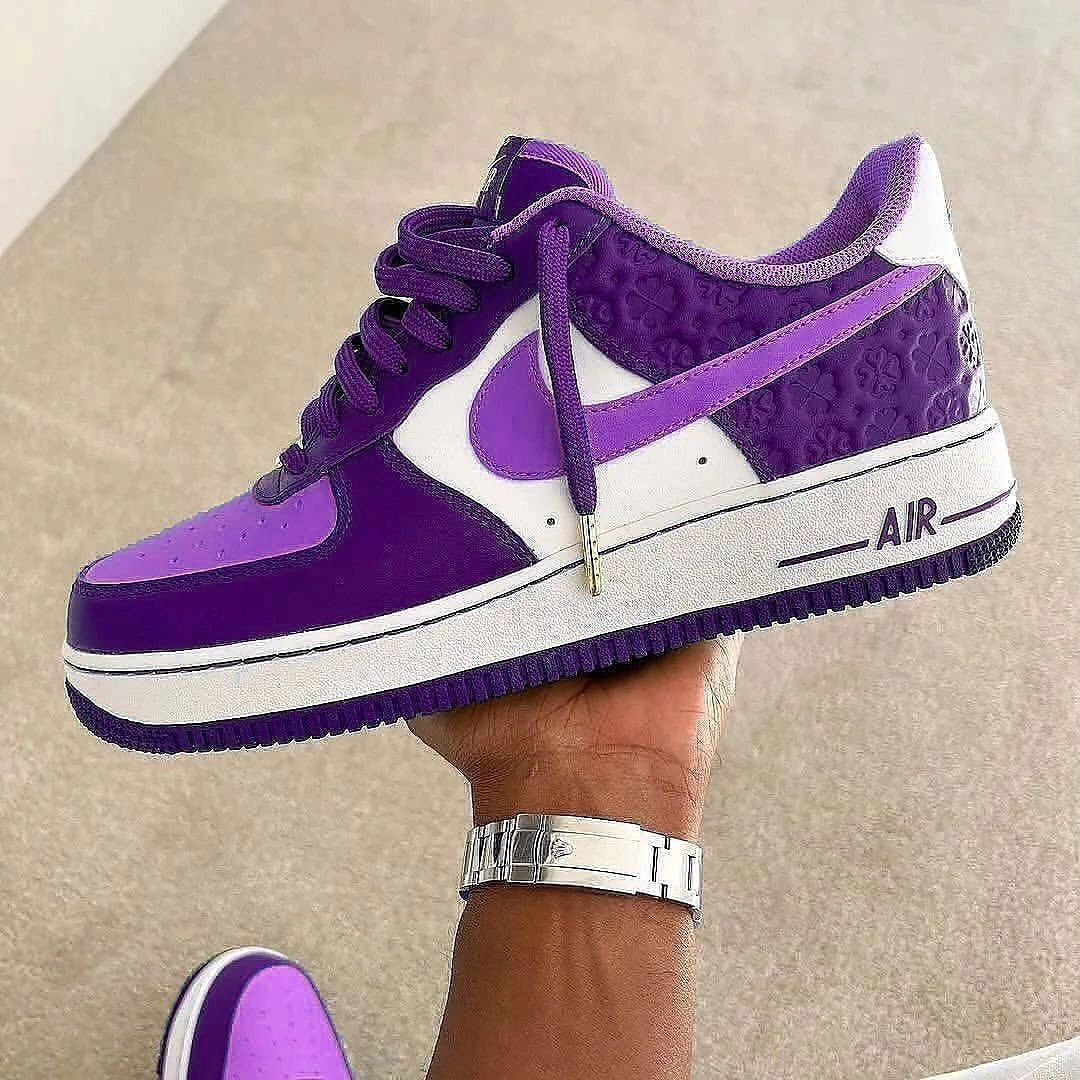 Custom Air Force 1 Purple White