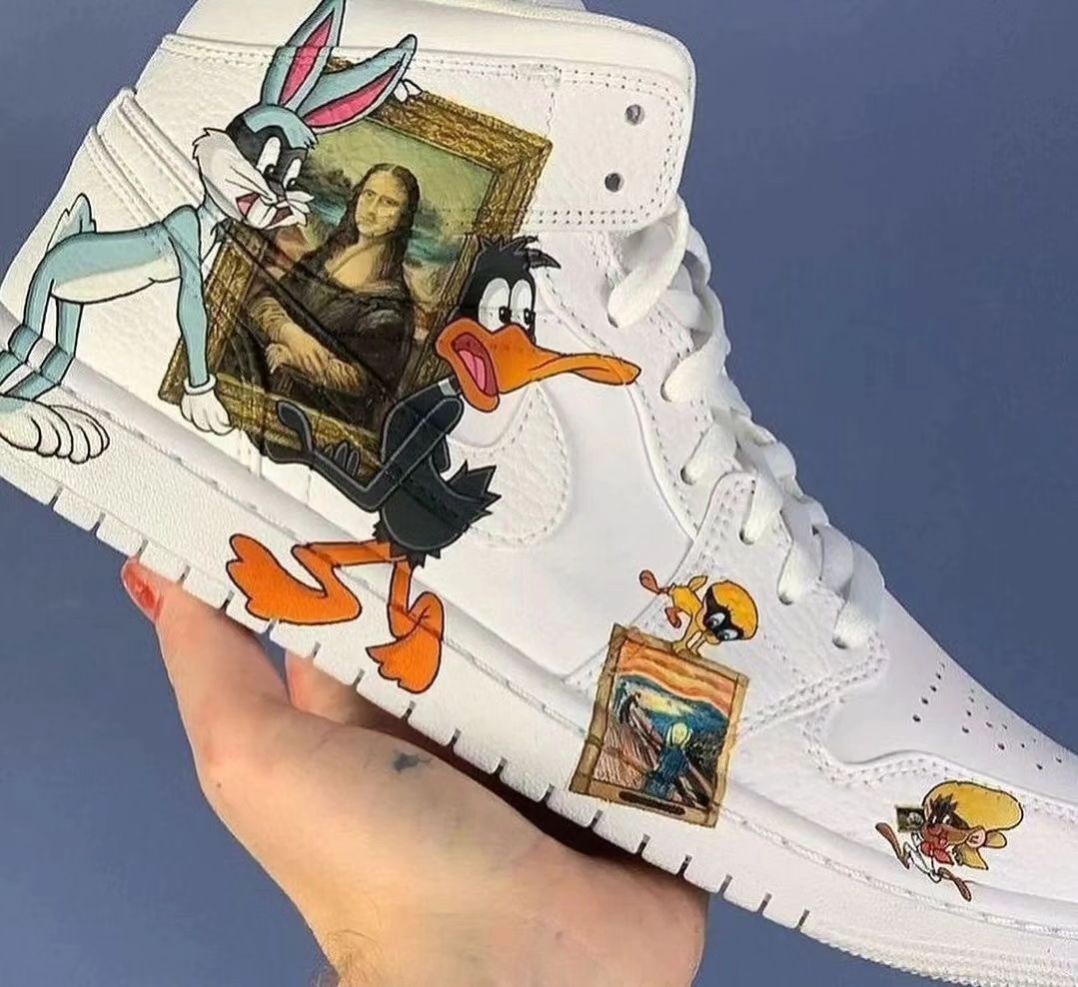 Custom Air Force 1 Monalisa Duck Rabbit