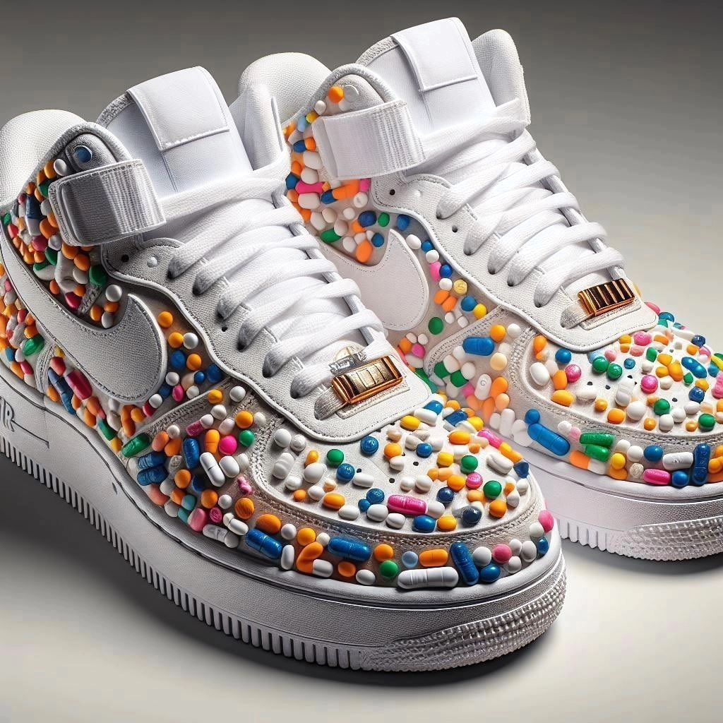 Custom Air Force 1 Colorful Stone