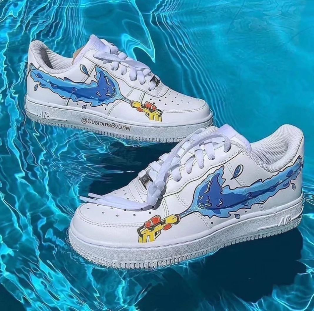 Custom Air Force 1 Spray Water Gun Blue