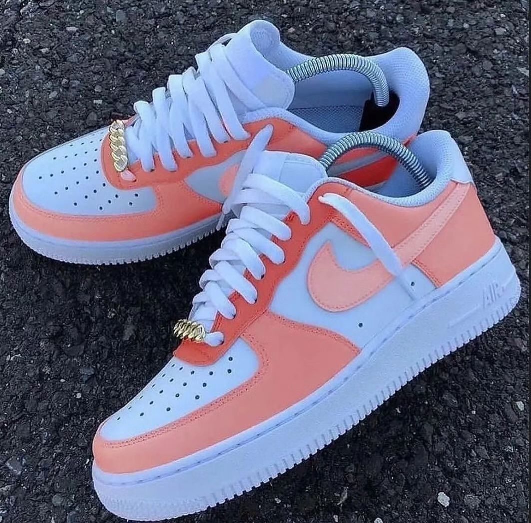 Custom Air Force 1 Pink White