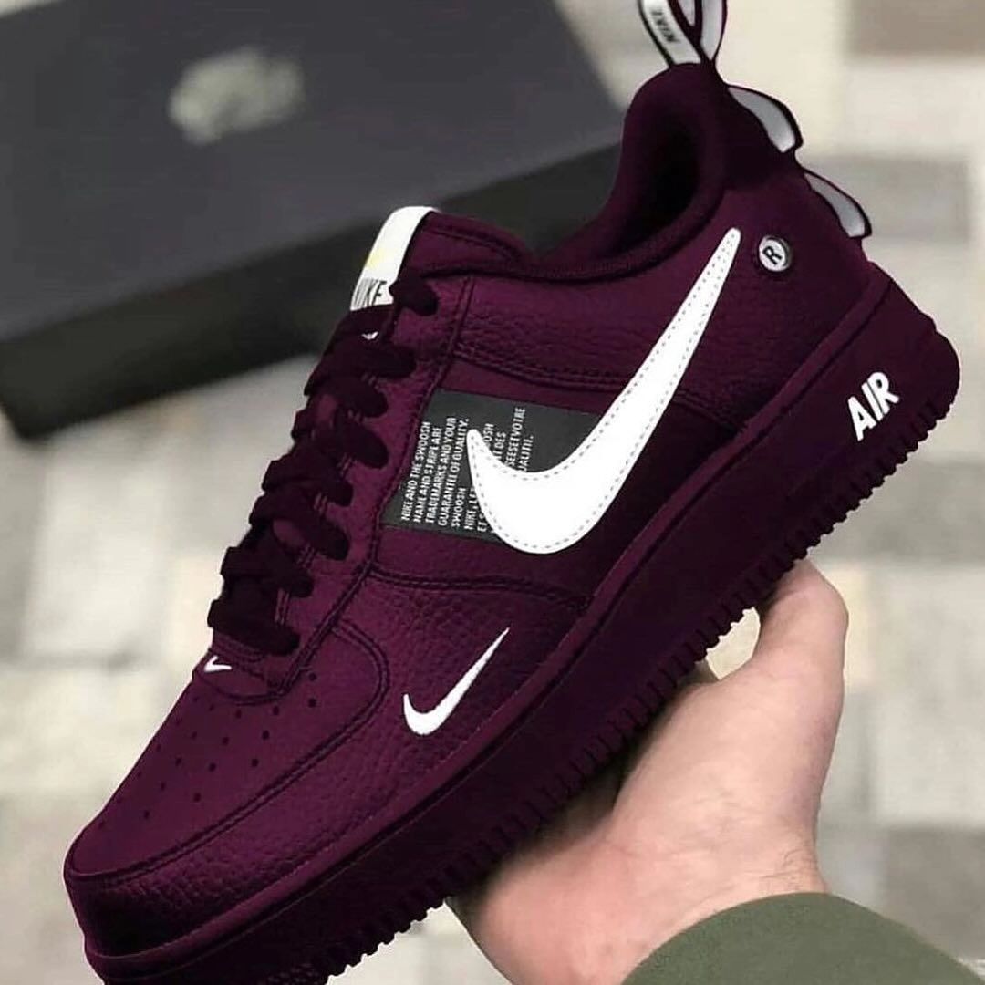 Custom Air Force 1 White Font Pure Purple