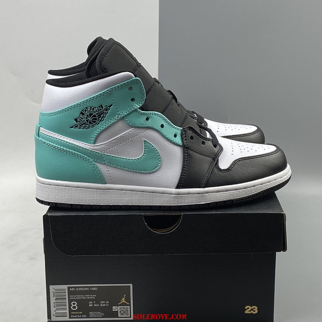 Custom Air Jordan 1 Black Green High
