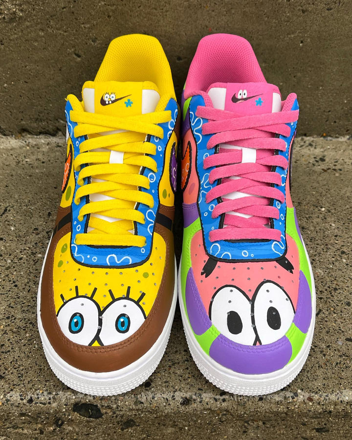 Custom Air Force 1 Yellow Sponge