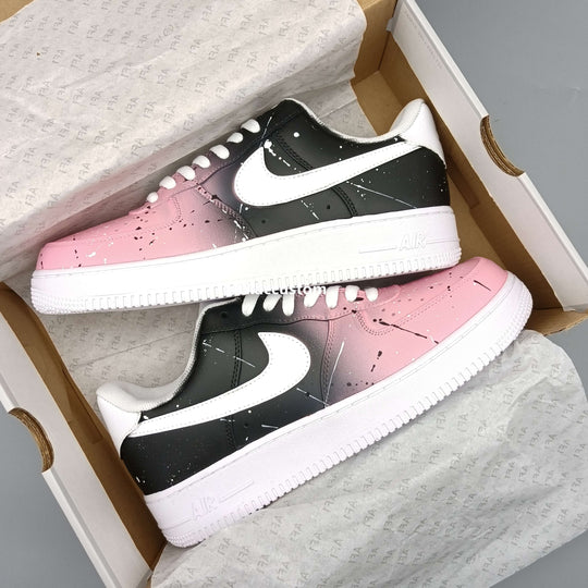 Nike Air Force 1 Pink Black Custom