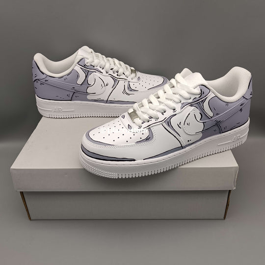 Nike Air Force 1 Cartoon Gray White Custom