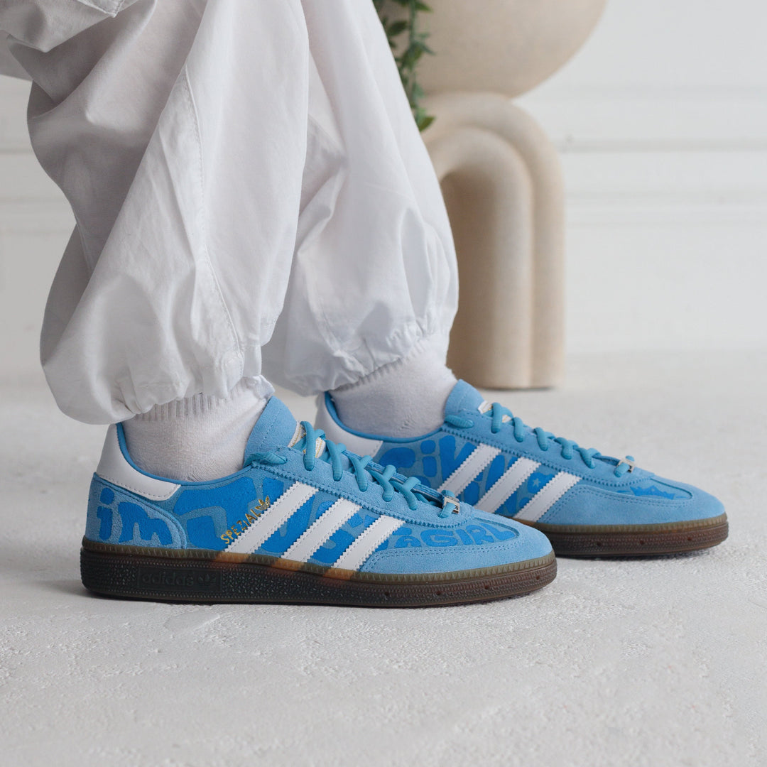 Custom Adidas Blue White Font