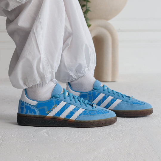 Custom Adidas Blue White Font