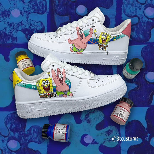 Custom Air Force 1 Yellow Sponge