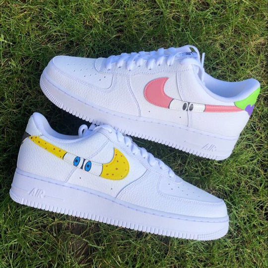 Custom Air Force 1 Yellow Sponge
