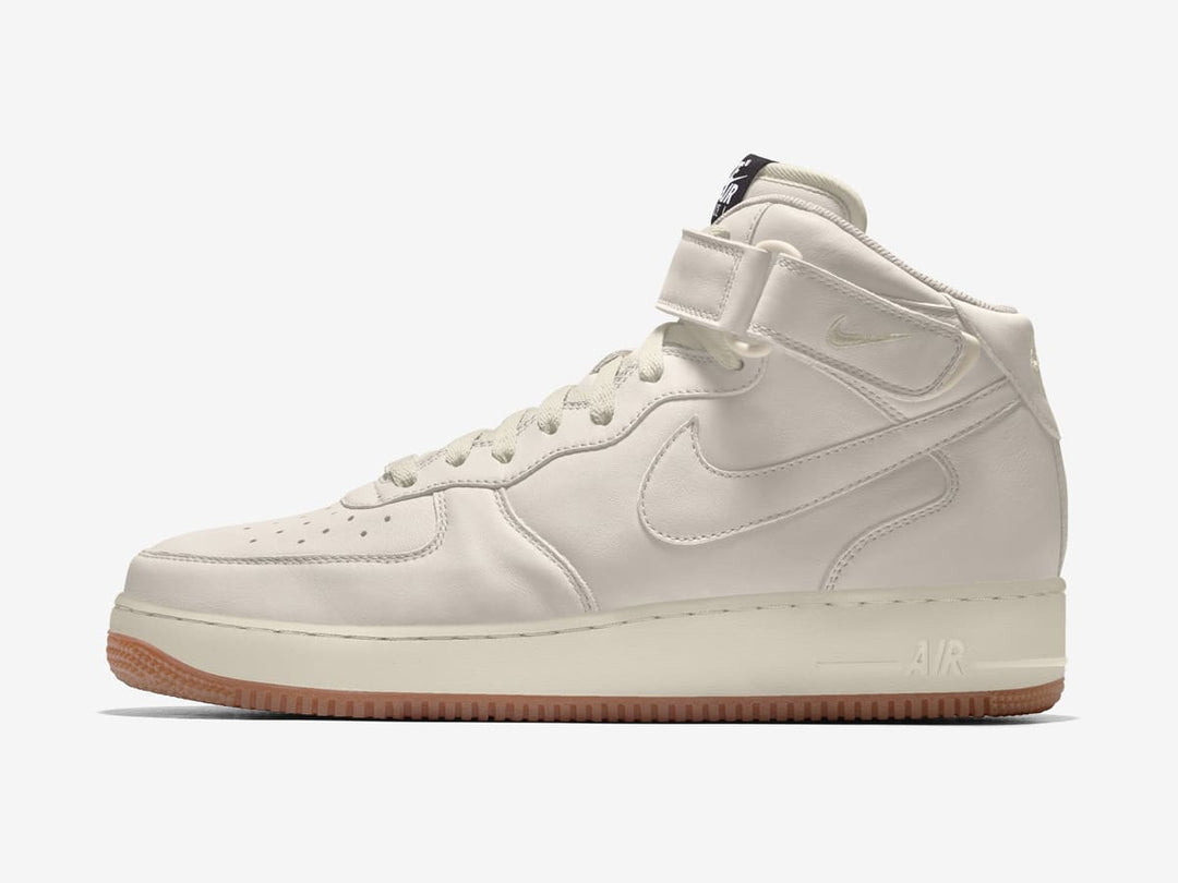 Custom Air Force 1 Cream Minimal Design