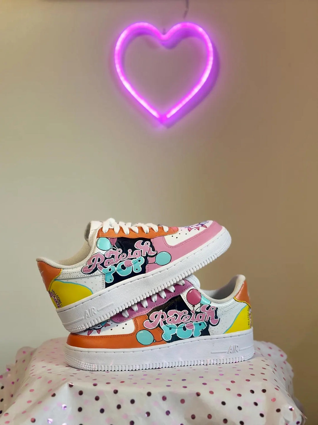 Custom Air Force 1 Multicolor Pop Art Pattern