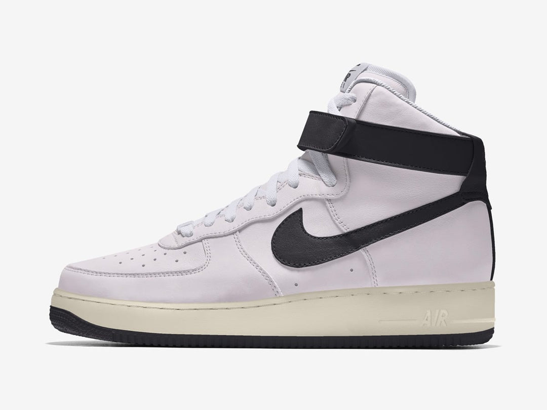 Custom Air Force 1 White Black Strap Design