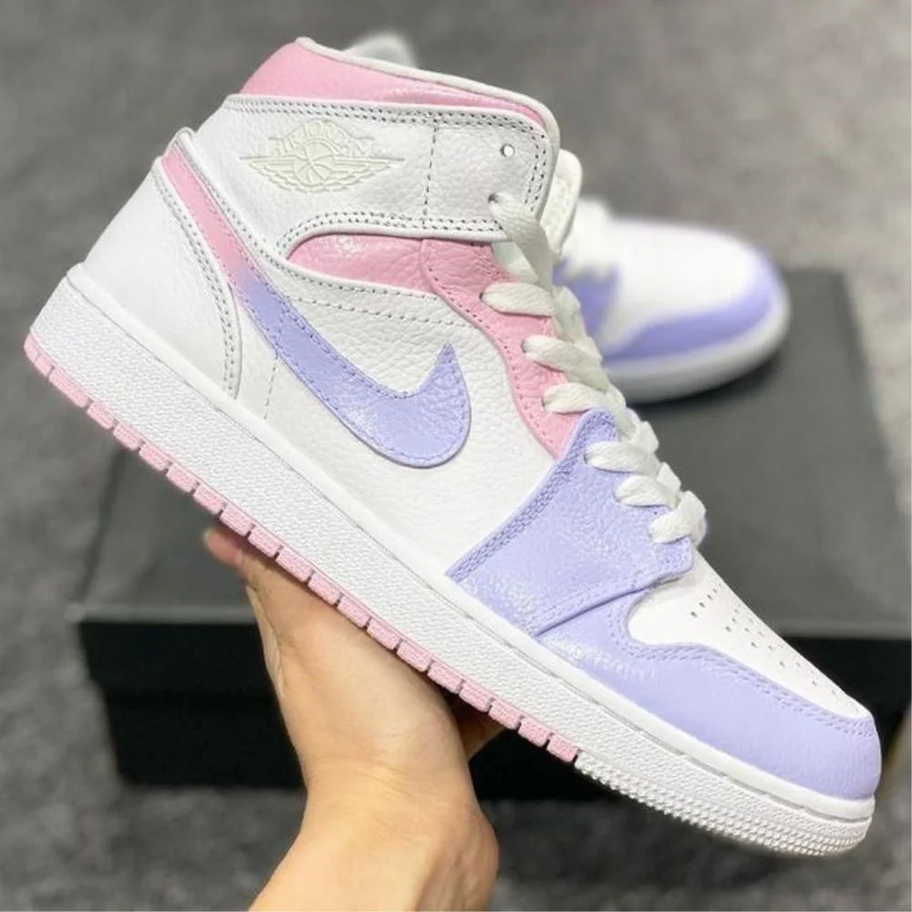Custom Air Jordan 1 Light Purple Pink