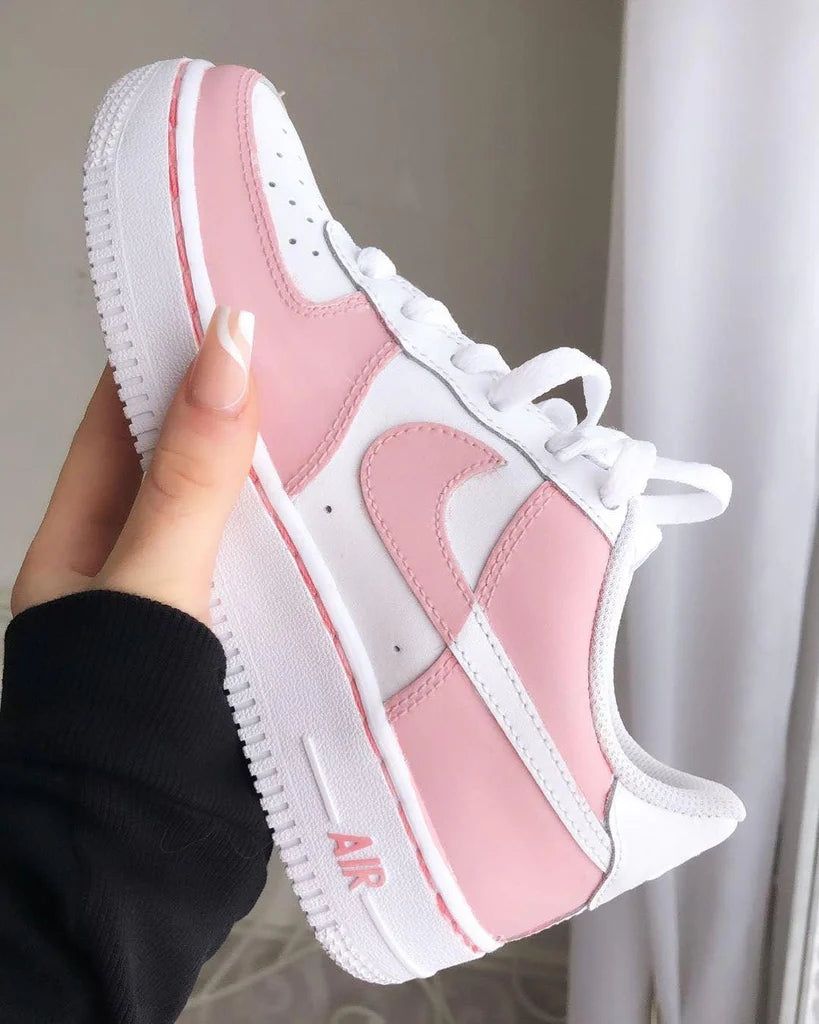 Custom Air Force 1 Pink White