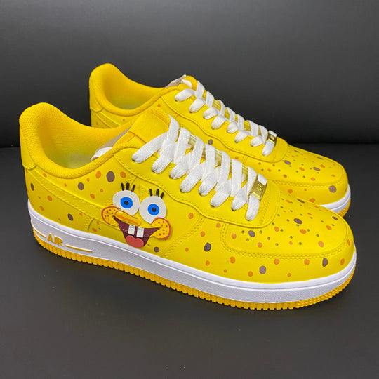 Custom Air Force 1 Yellow Sponge