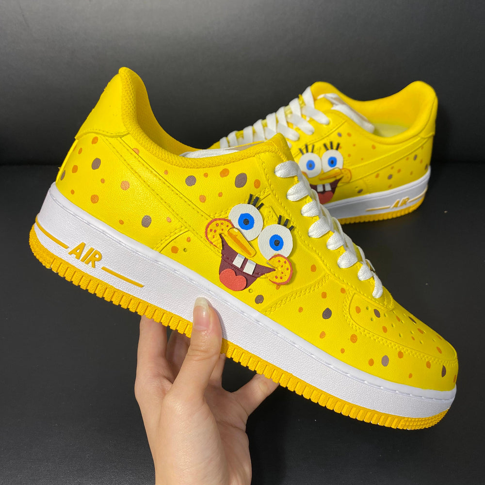 Custom Air Force 1 Yellow Sponge