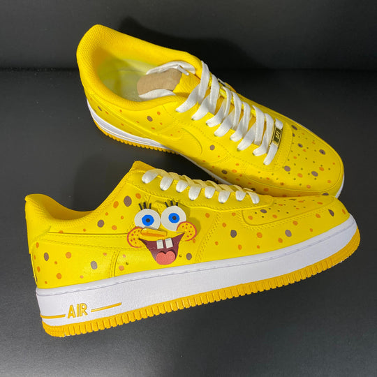 Custom Air Force 1 Yellow Sponge