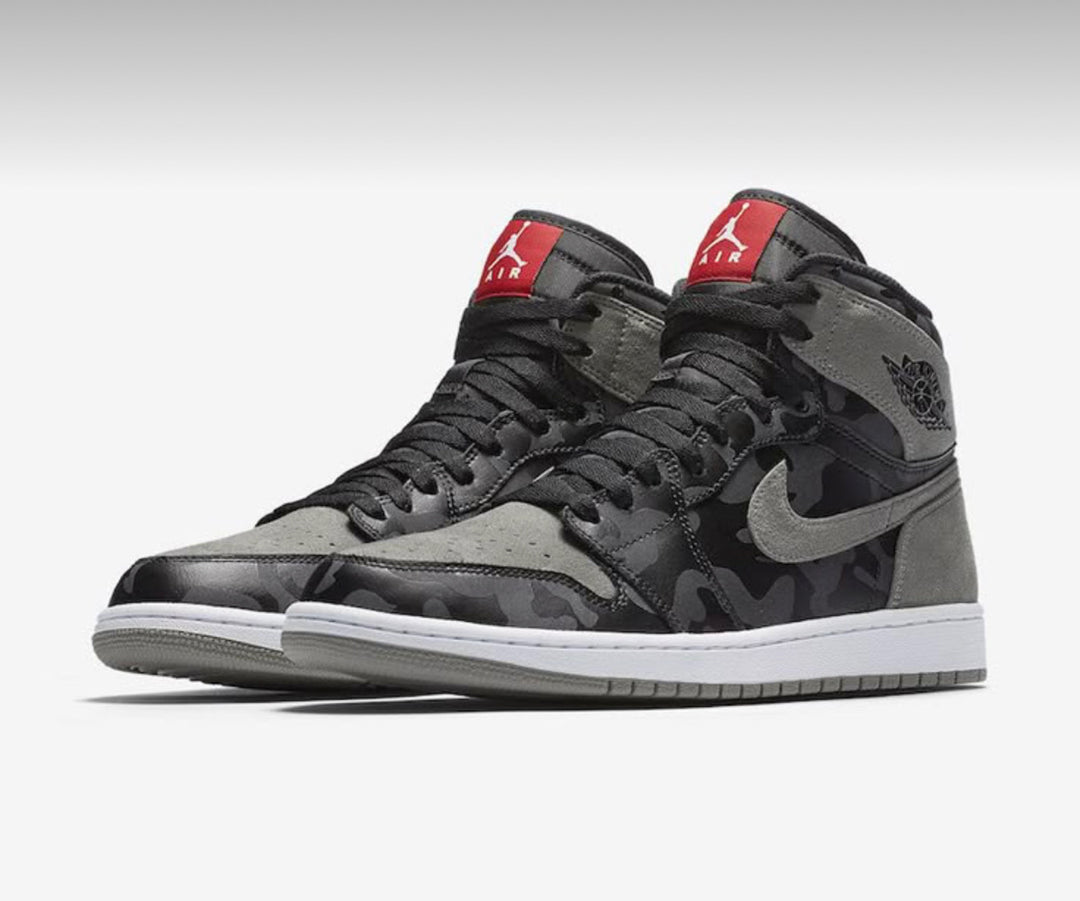 Custom Air Jordan 1 Dark Grey Brindle
