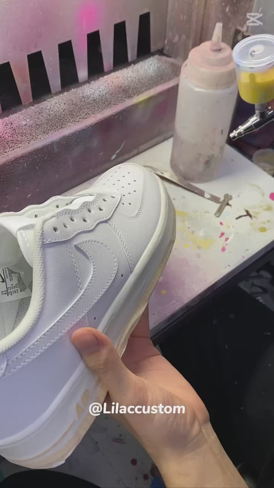 Custom Air Force 1 Yellow Sponge