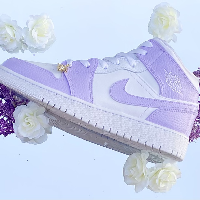 Custom Air Jordan 1 Color Block Lilac Purple Lilaccustom