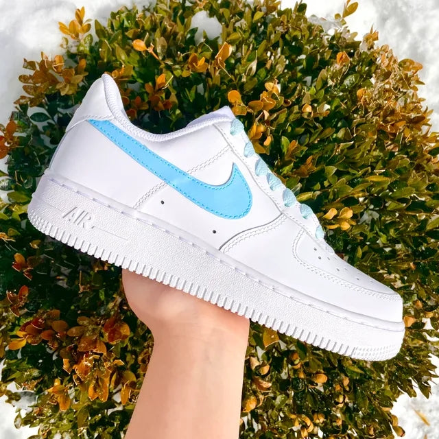 Custom Air Force 1 Baby Blue Lace ๐ง๐ป๐