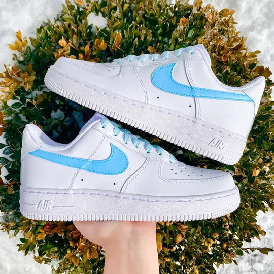 Custom Air Force 1 Baby Blue Lace ๐ง๐ป๐