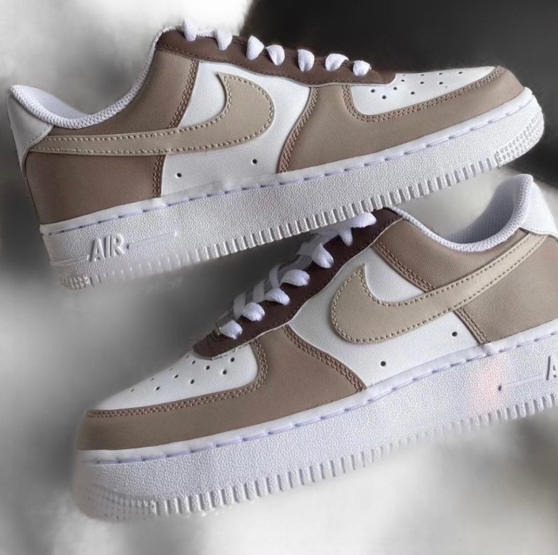 custom brown air force ones