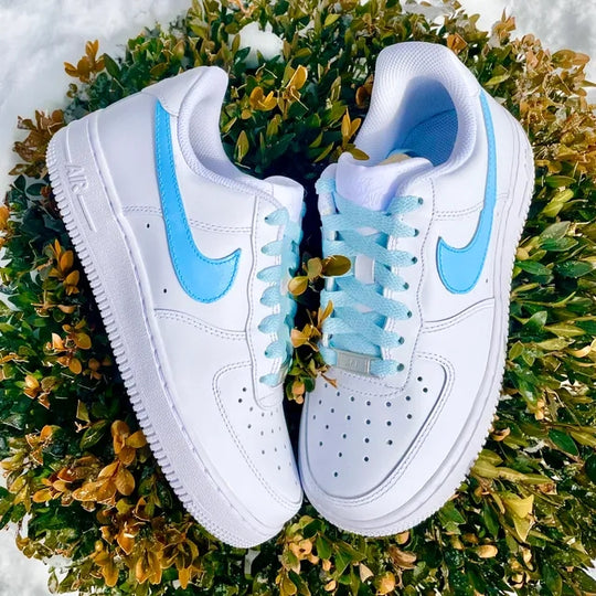 Custom Air Force 1 Baby Blue Lace ๐ง๐ป๐