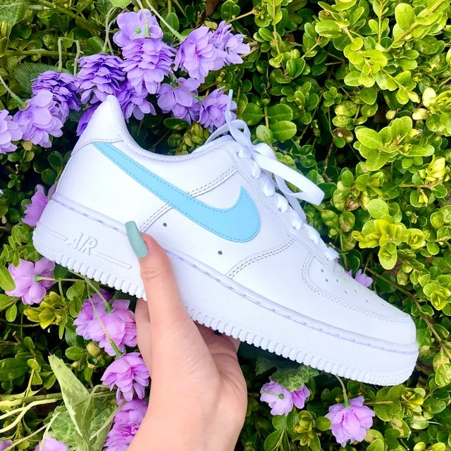 Custom Air Force 1 Baby Blue Pastel 🧚🏻♀️