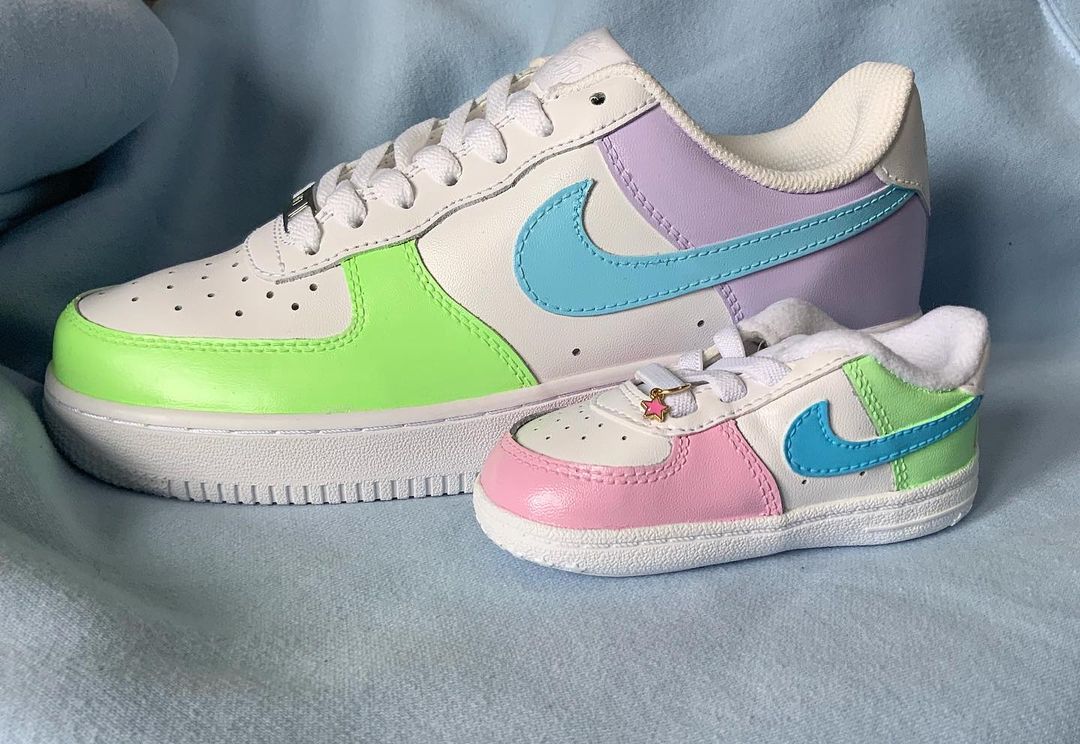Air Force One&Pink&Green&Blue