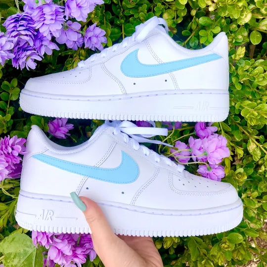 Custom Air Force 1 Baby Blue Pastel 🧚🏻♀️
