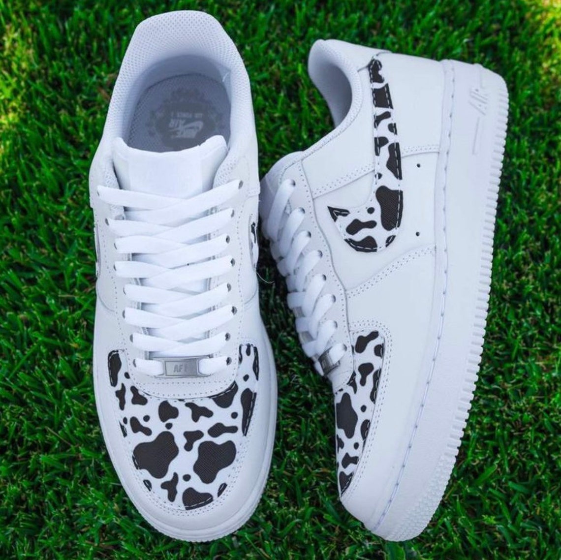 custom cow print air force