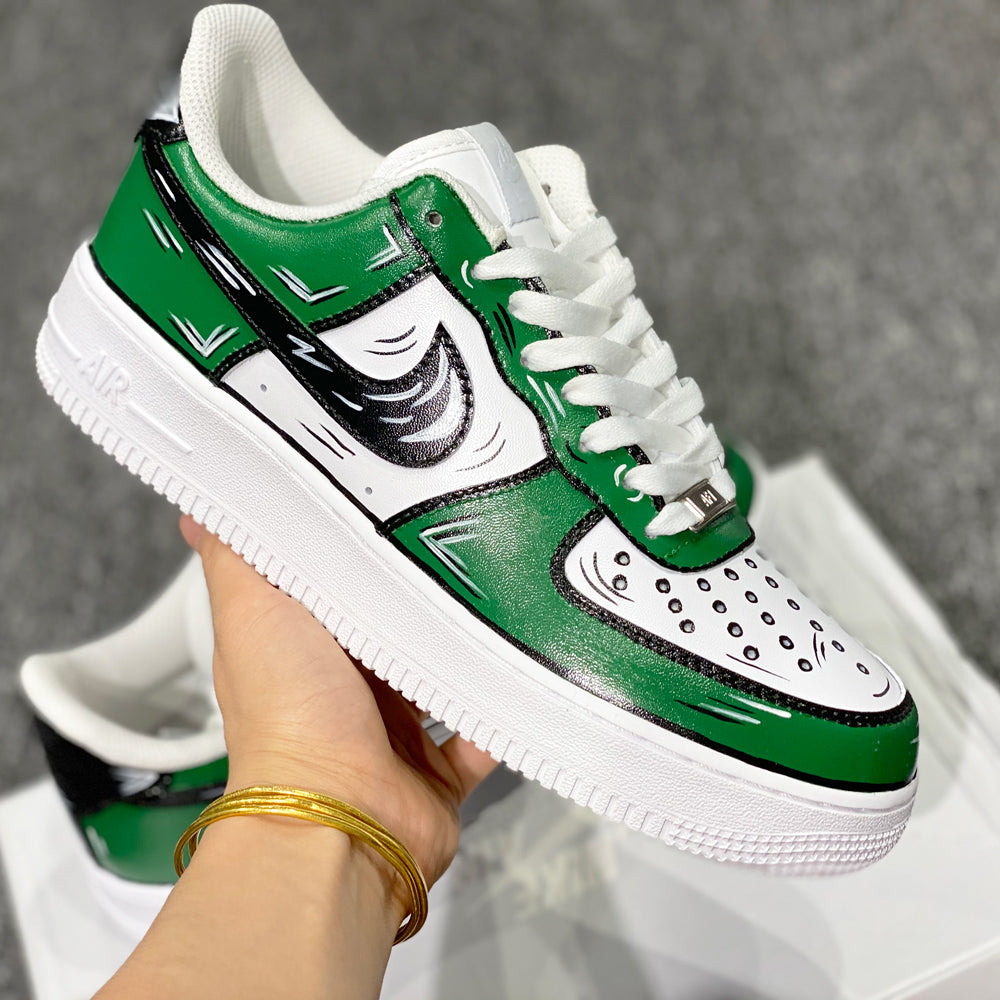SAGE GREEN CARTOONS AIR FORCE 1 CUSTOM â Lilaccustom