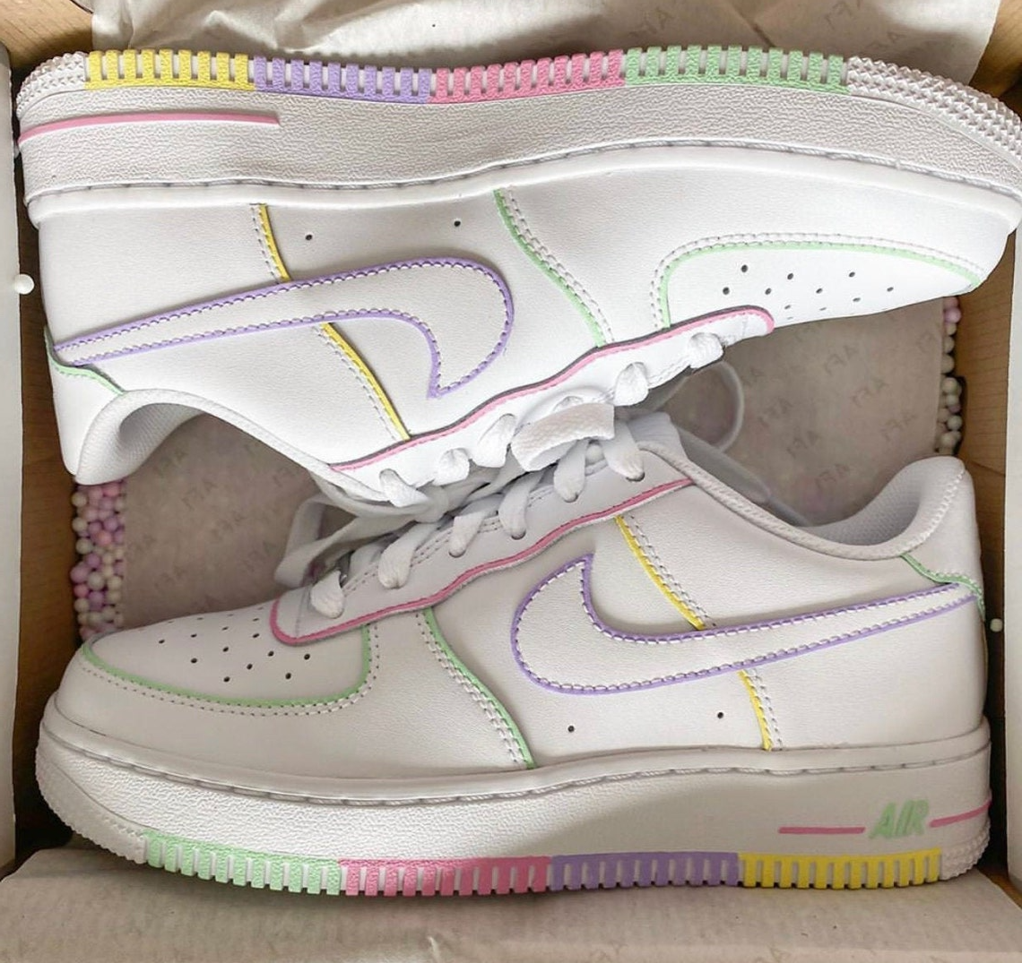 custom air force 1 pink swoosh