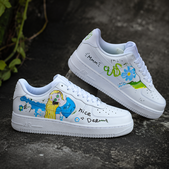Hand Painted Custom Rick & Morty Air Force 1 Sneakers