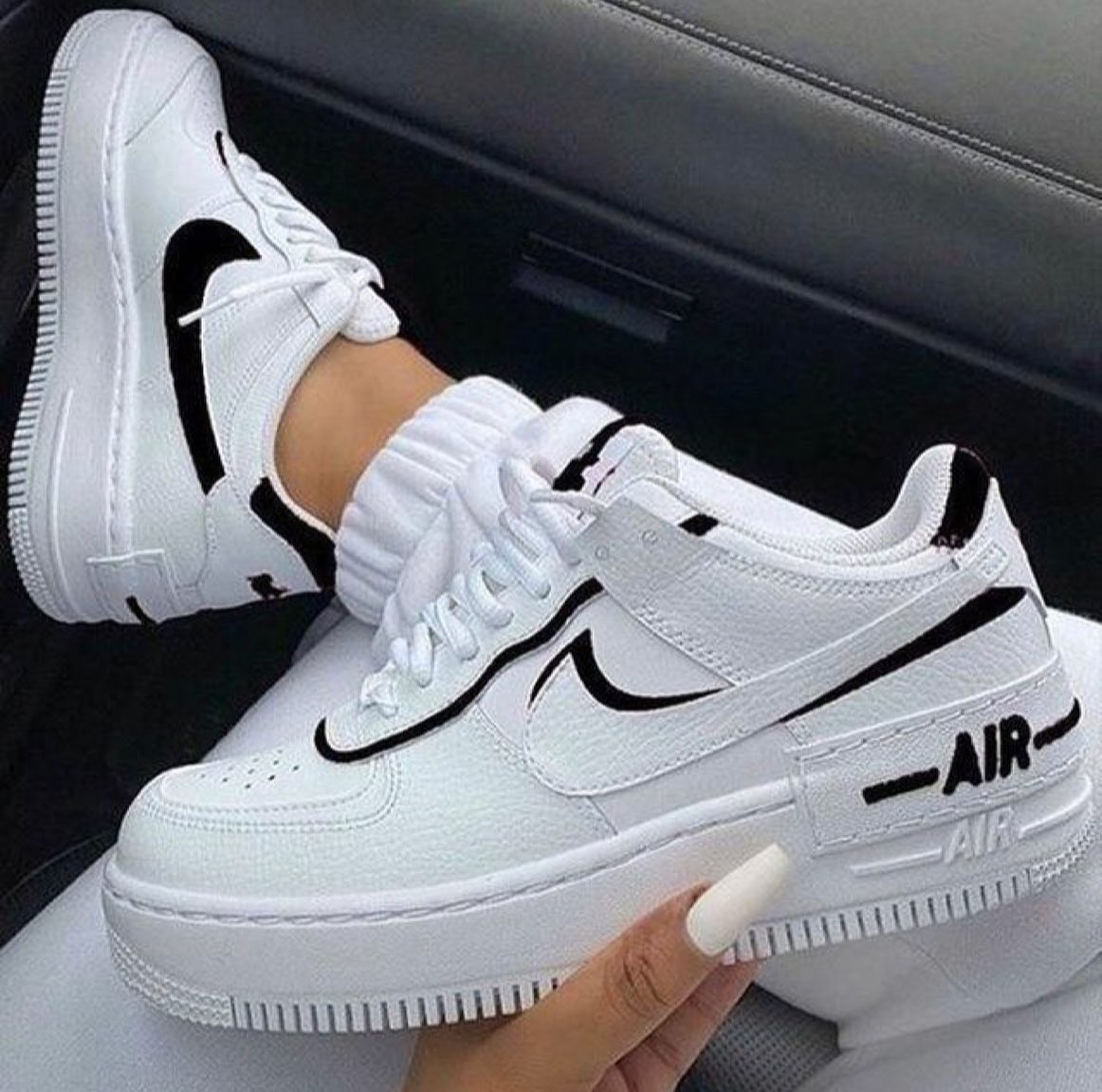 Custom Air Force 1 White Black