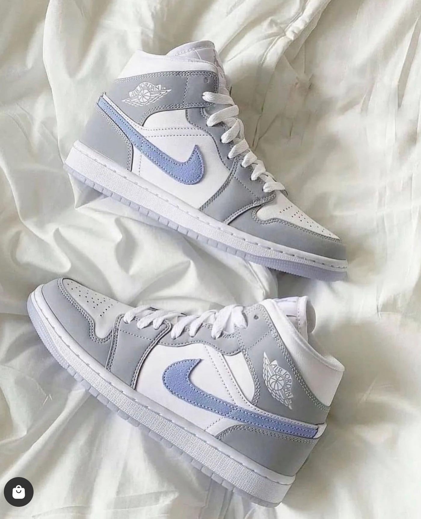 Custom Air Jordan 1 Grey Blue