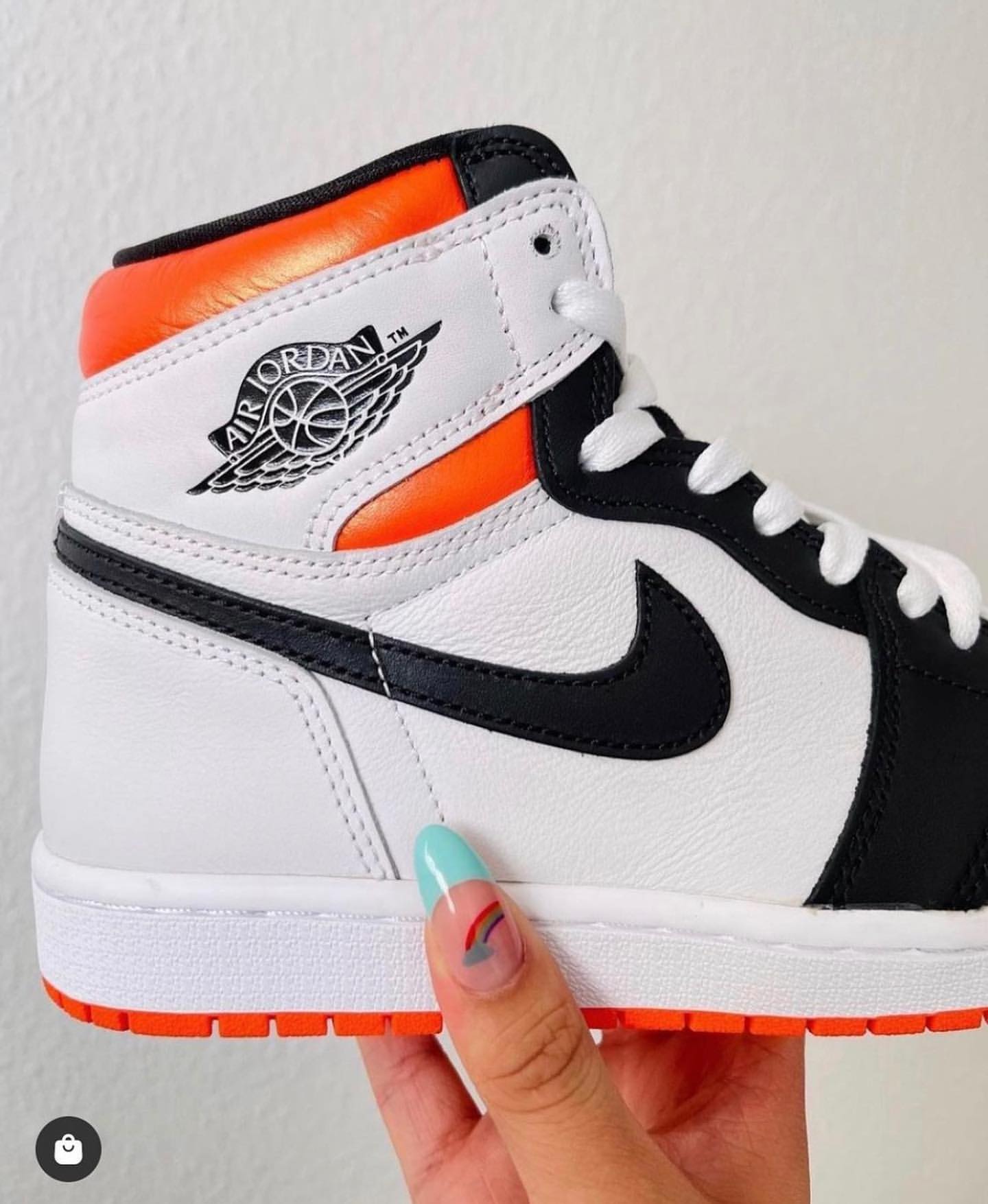 Custom Air Jordan 1 Orange White Black