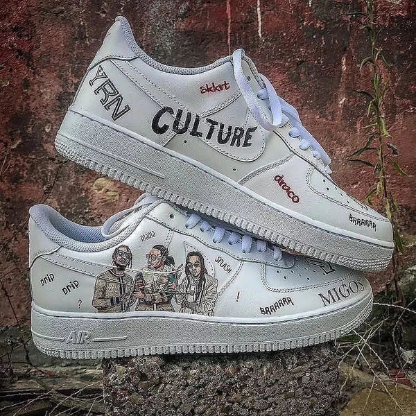 Custom Air Force 1 Scient Culture Font White â Lilaccustom