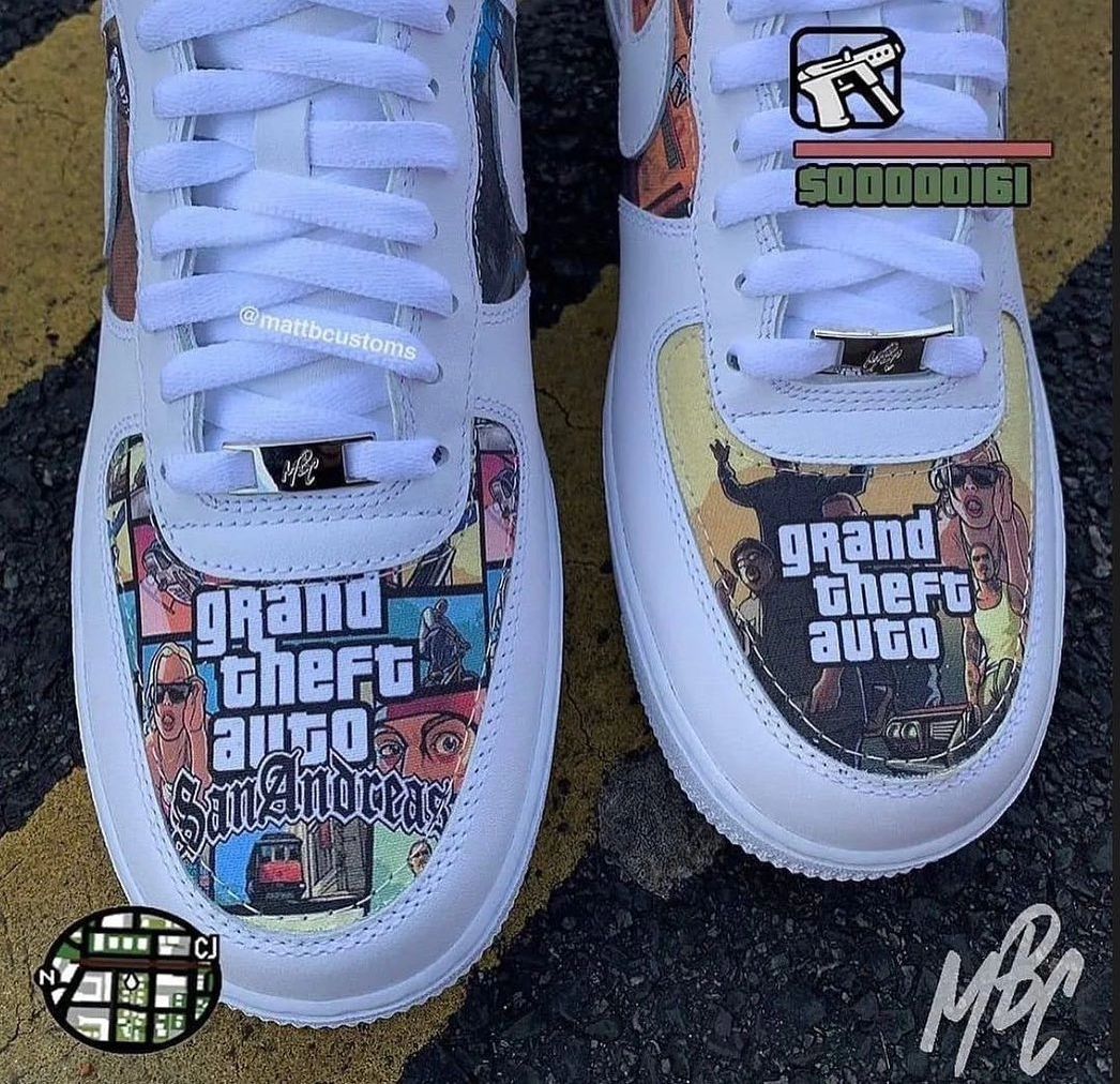 Custom Air Force 1 Cartoon Role Gothic