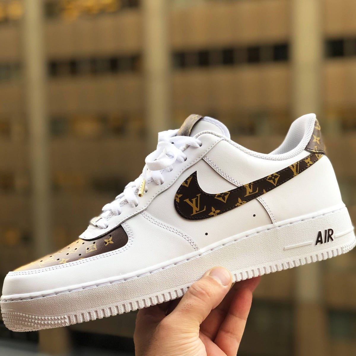 CUSTOM AIR FORCE 1 BROWN LV