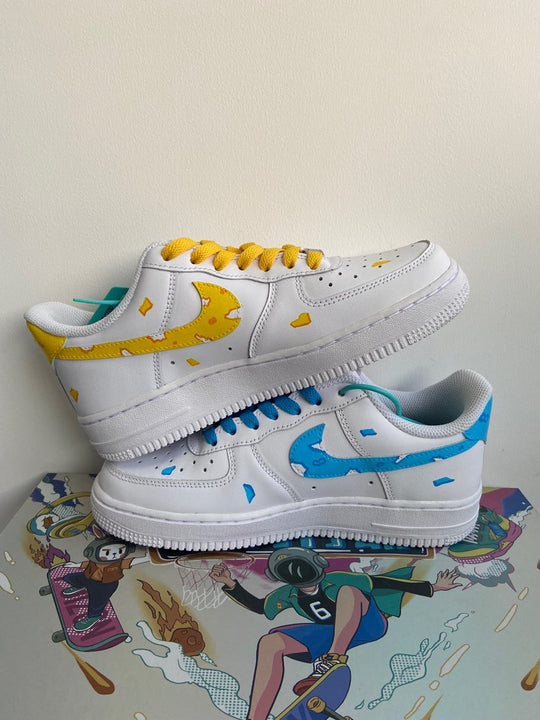 Custom Air Force 1 White With Tom And Jerry Cartoon Patterns
