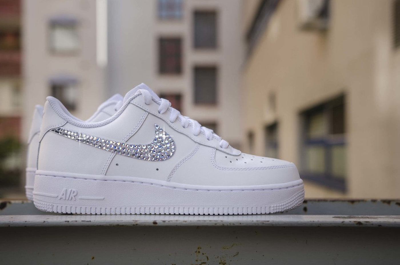 CUSTOM AIR FORCE 1 DIAMOND SWOOSH