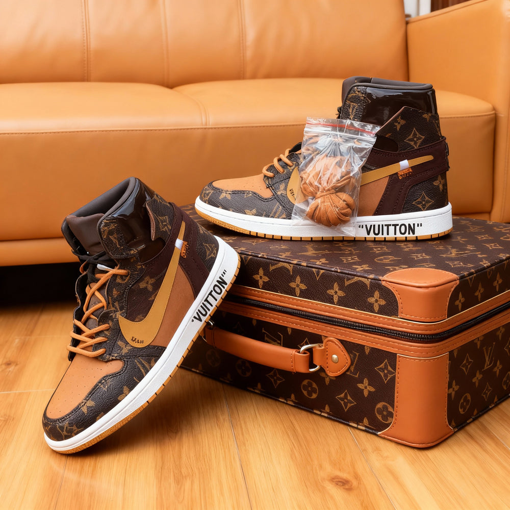 Custom Air Jordan 1 X Off-White X LV